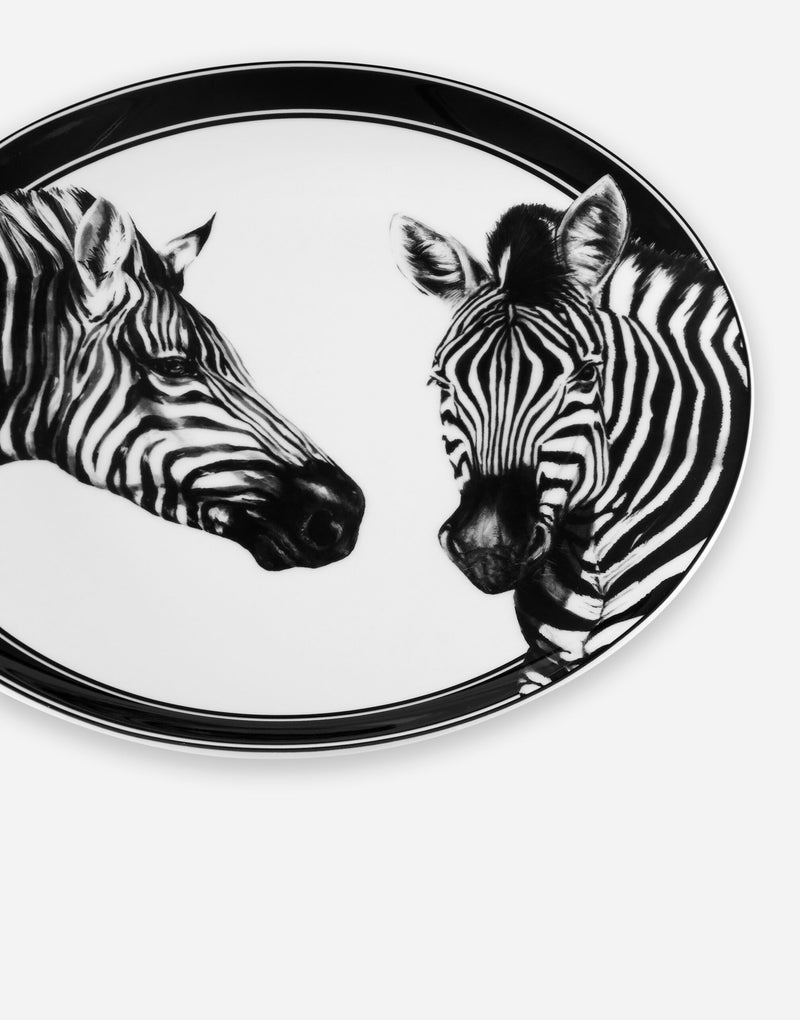 Zebra Set 2 Dinner Plates