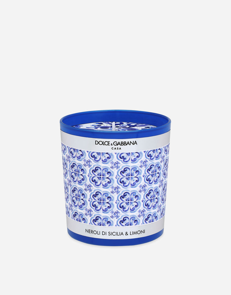 Mediterranean Blue Scented Candle Sicilian Neroli and Lemon