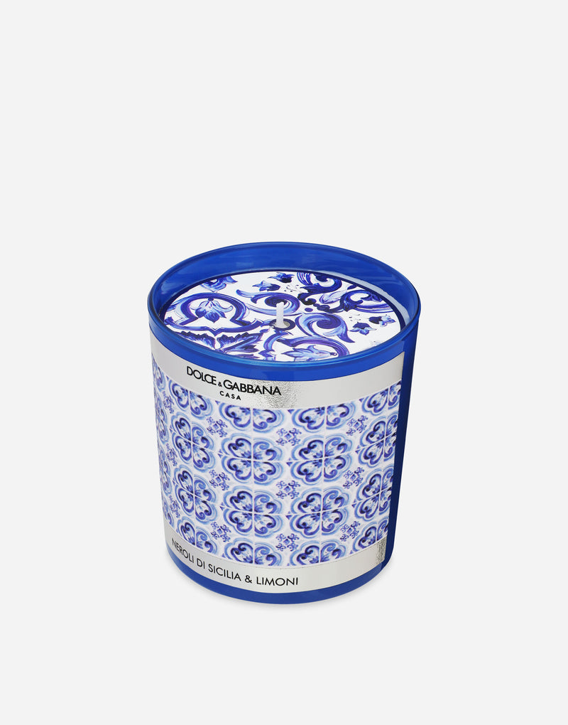 Mediterranean Blue Scented Candle Sicilian Neroli and Lemon