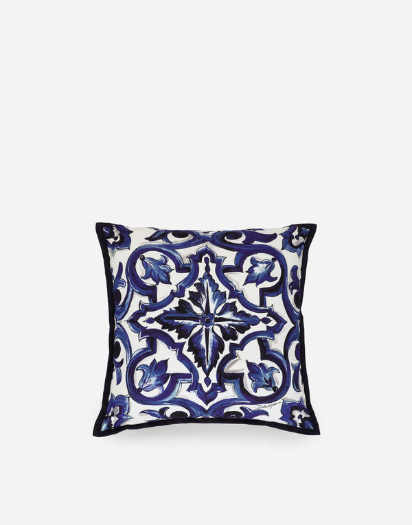 Small Mediterranean Blue Cushion