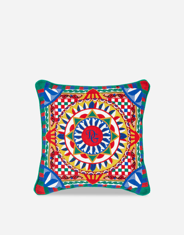 Medium Carretto Embroidered Cushion 1