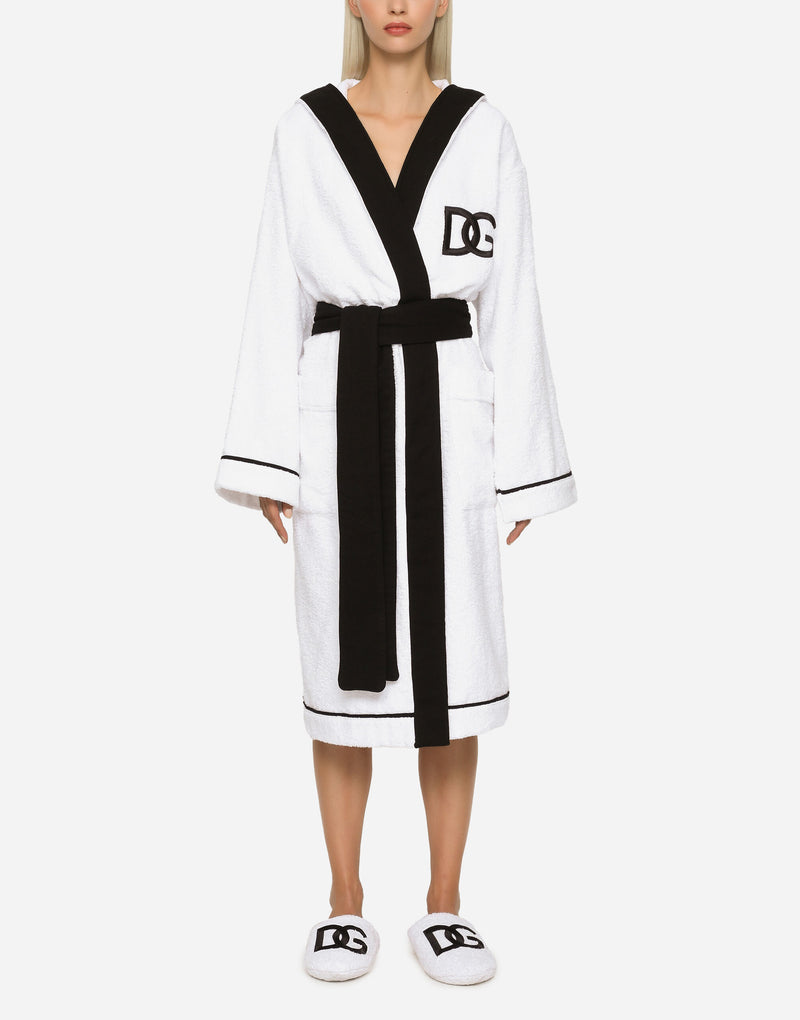 DG Logo Hooded Bathrobe