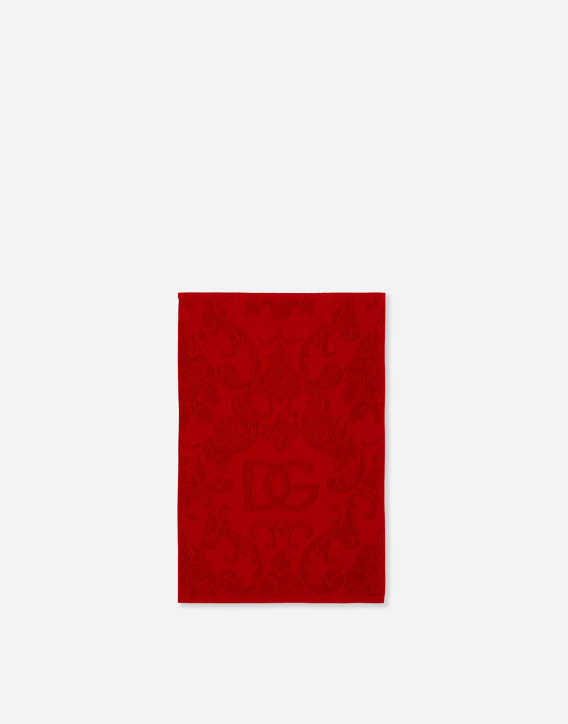 Crosswise Jacquard Red 5 Piece Towel Set