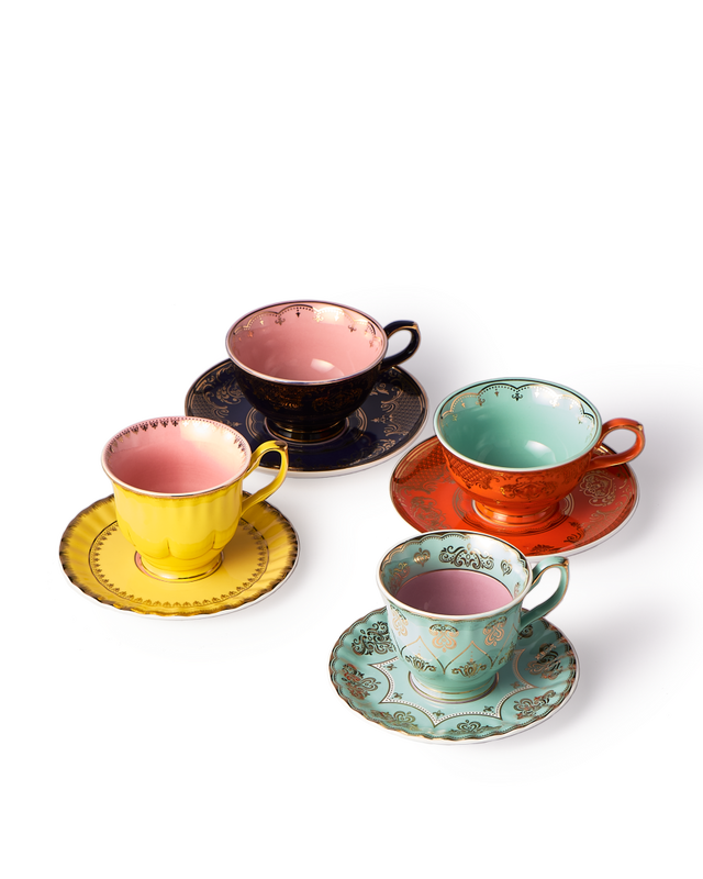 Grandpa Teacups Multi-colour