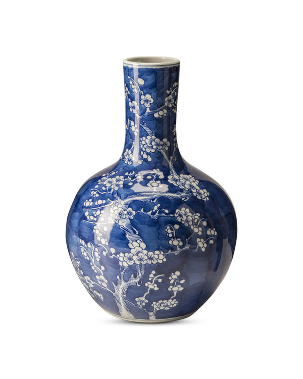 Blossom Vase - L Dark blue