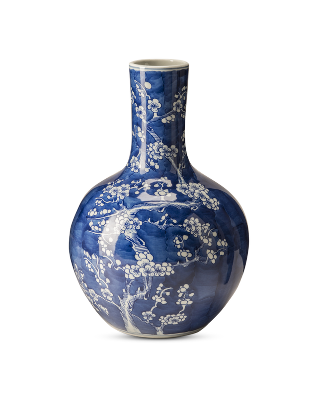 Blossom Vase - L Dark blue