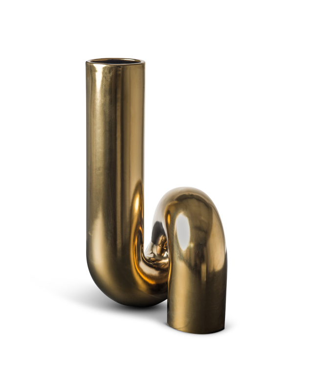 Vase Yourtube Gold