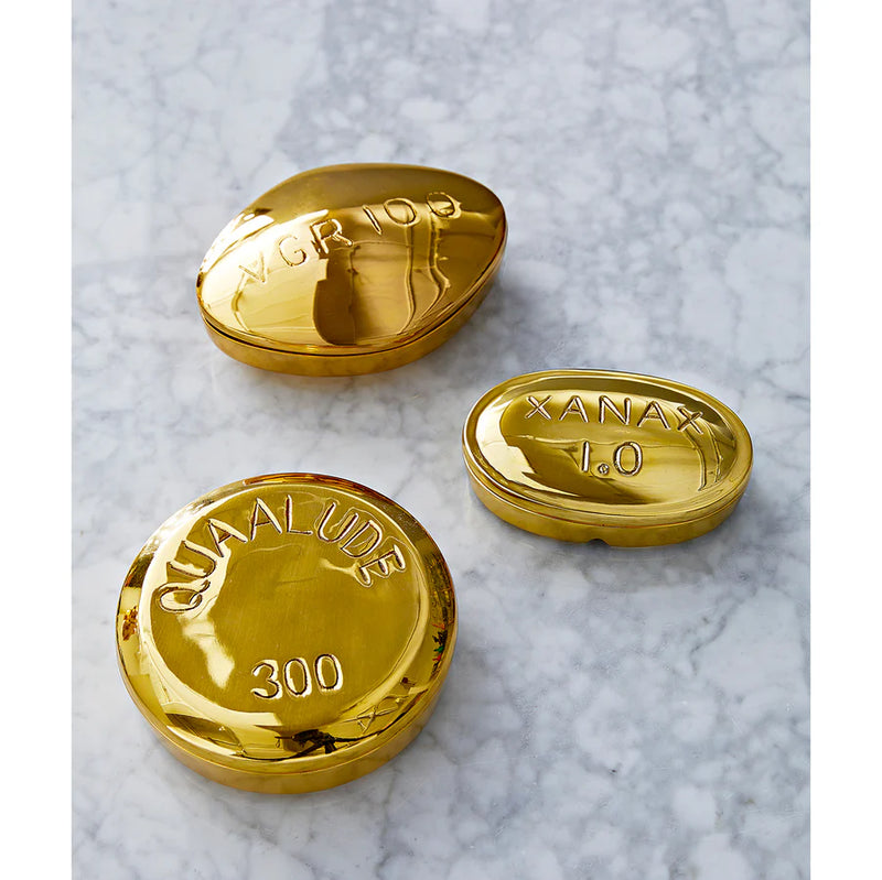 XANAX BRASS PILL BOX
