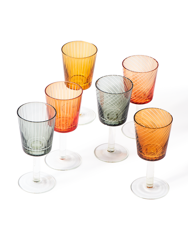 Wine Glass Library Set 6