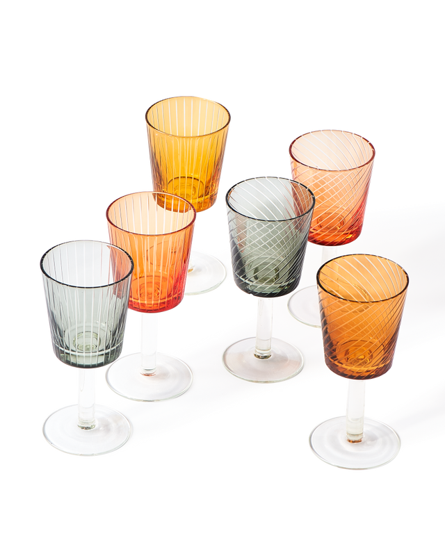 Wine Glass Library Set 6