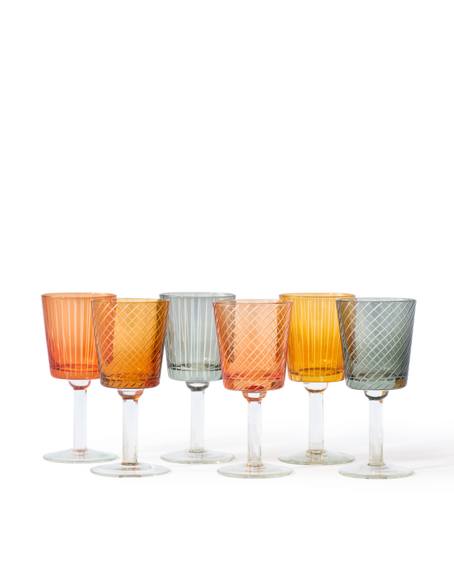 Wine Glass Library Set 6