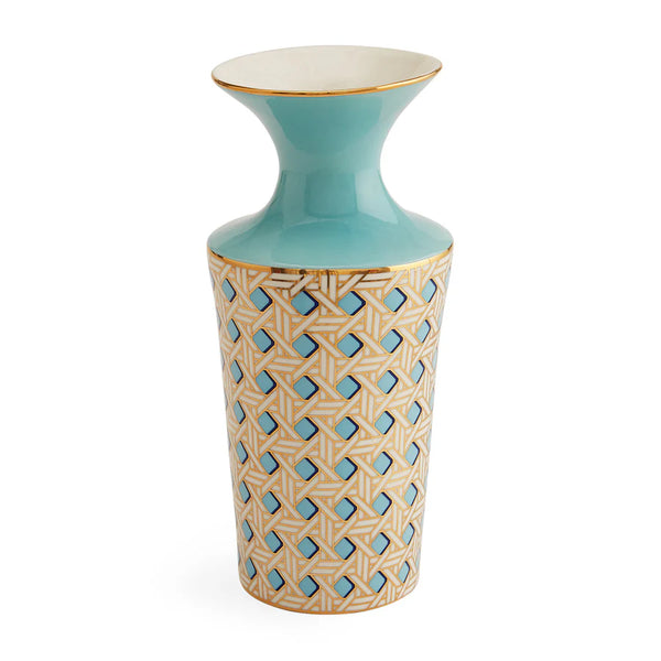 BASKETWEAVE CUFF VASE - 34680