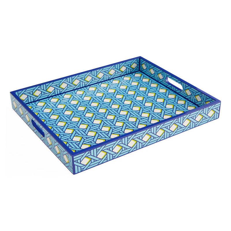 BASKETWEAVE LACQUER TRAY