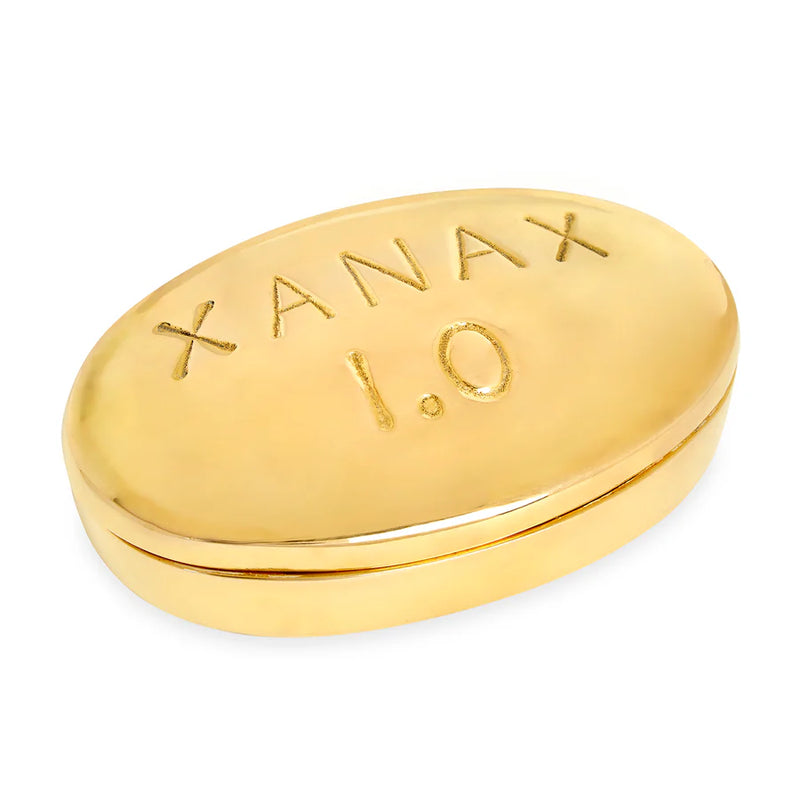XANAX BRASS PILL BOX