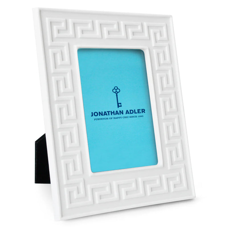 CHARADE FRAME - GREEK KEY - WHITE - 4" X 6" - RESOURCE - 34345