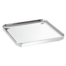 Square Tray Sky S/Steel 25x25cm