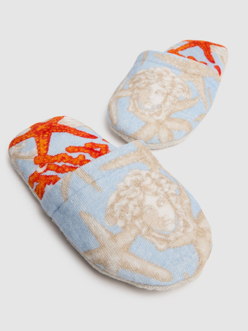 BATH SLIPPERS BAROCCO DE LA MER M DUSTY