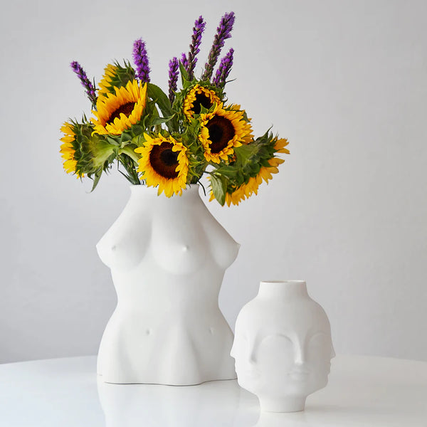 LUCIANA VASE - WHITE