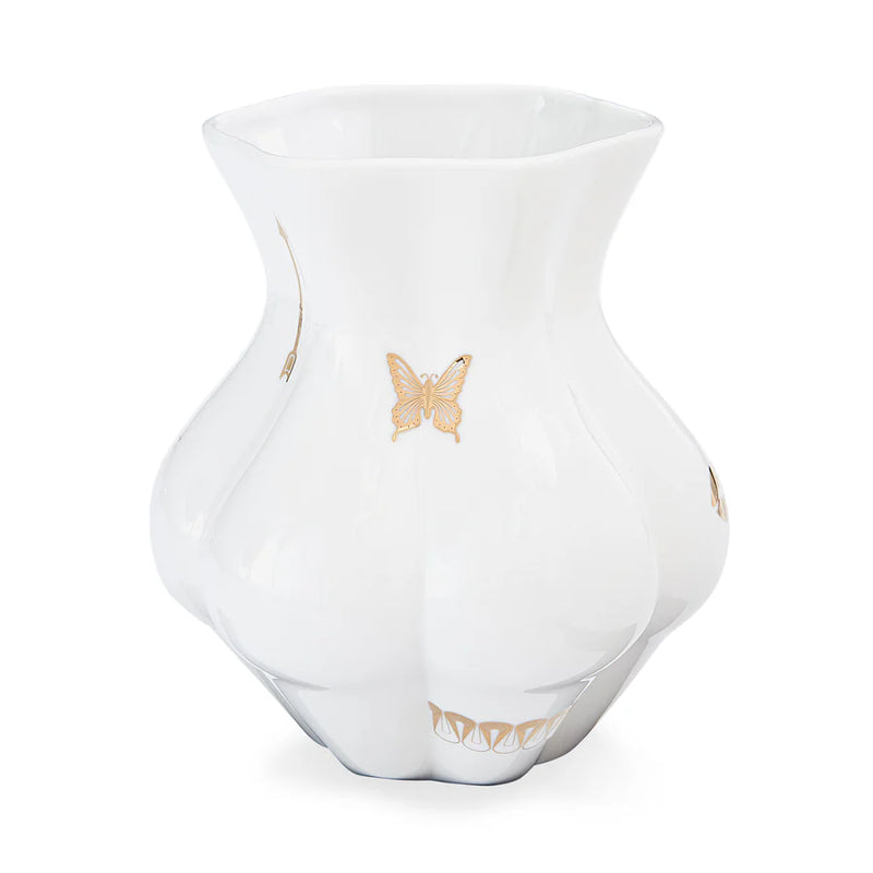 GILDED MUSE KIKI'S DERRIERE VASE WHITE/GOLD