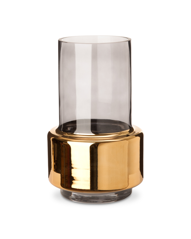 Smoked Gold Lobby Vase - S Gold