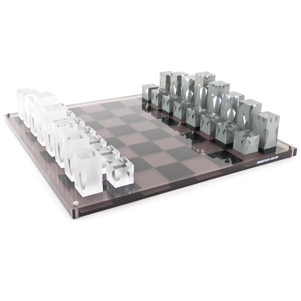 ACRYLIC CHESS SET SMOKE