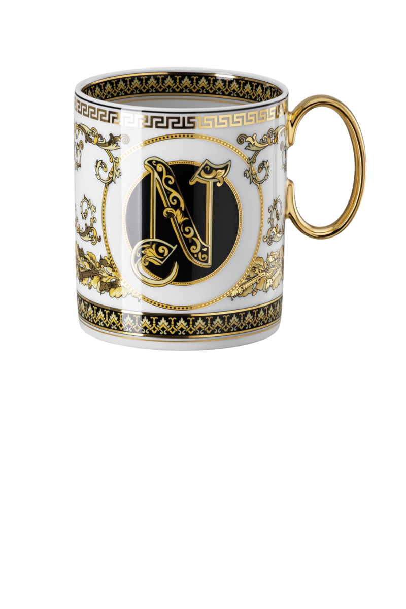Virtus Alphabet N Mug with handle