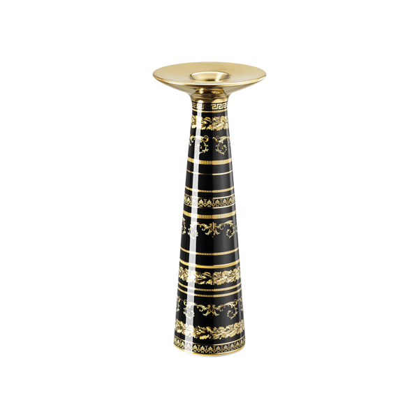 Virtus Gala Black Vase/Candleholder 25cm
