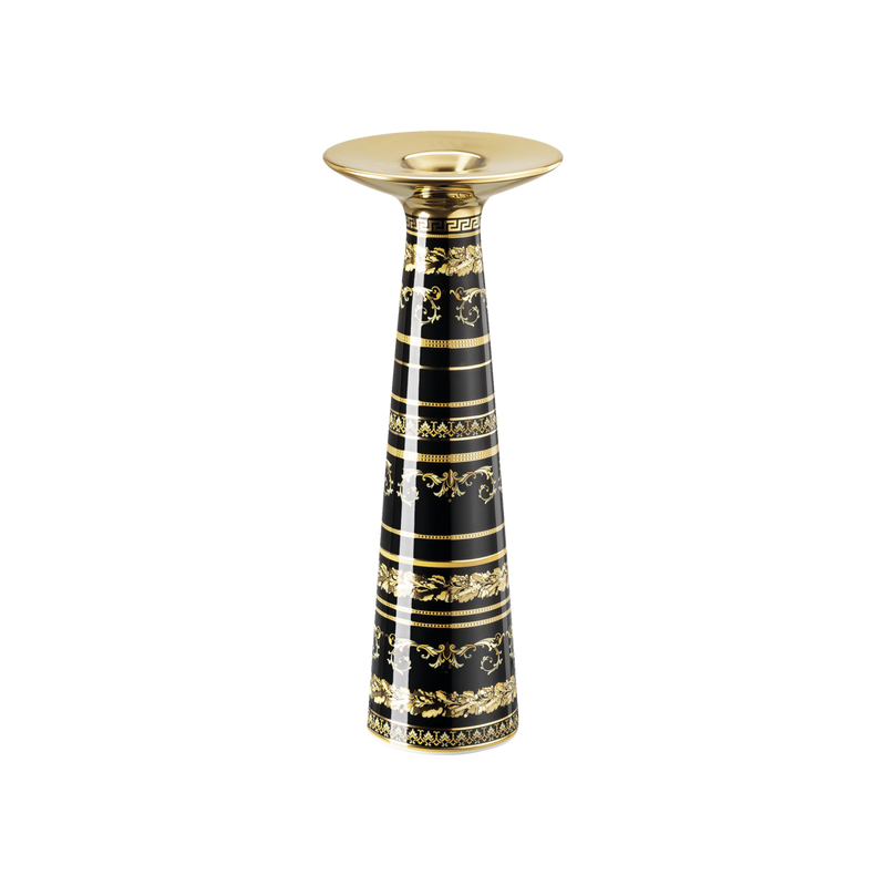 Virtus Gala Black Vase/Candleholder 25cm