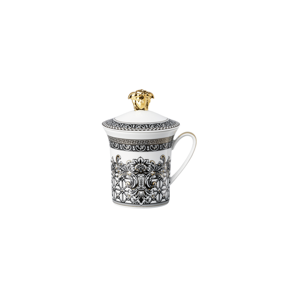 Marqueterie Mug with lid