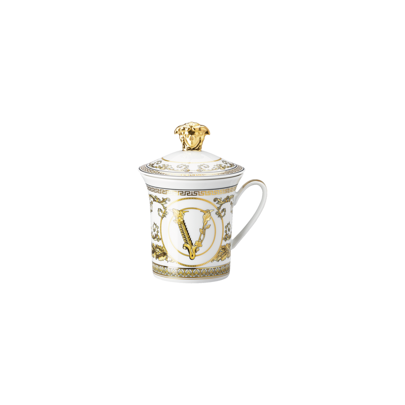 Virtus Gala White Mug with lid