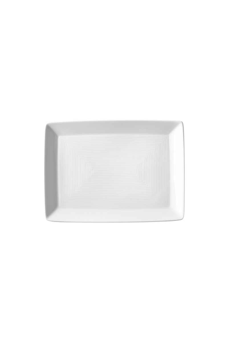Trend Weiss Platter Angular 18cm