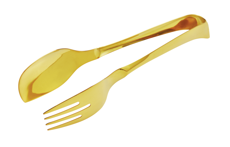 Gift Box Serving Tongs 26cm Living Pvd Gold