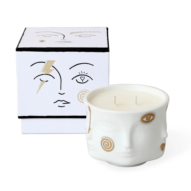 GILDED MUSE CANDLE WHITE/GOLD