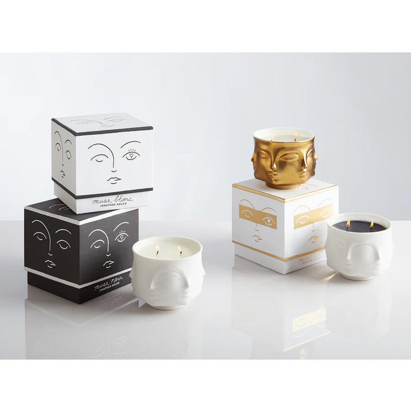 MUSE NOIR CERAMIC CANDLE BLACK