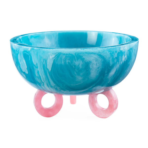 MUSTIQUE DISC BOWL - TURQUOISE/PINK