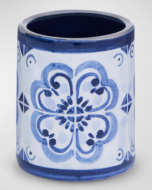 SET OF 2 NAPKIN RINGS LARGE  - MEDITERRANEAN BLUE