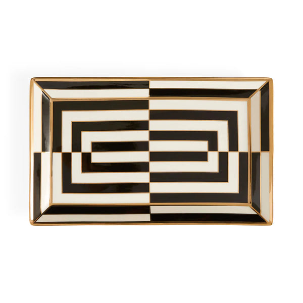 OP ART RECTANGLE SERVING TRAY - 34816