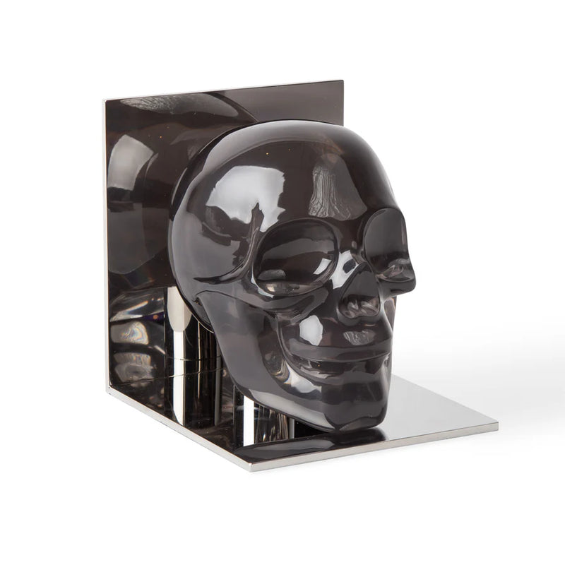 ACRYLIC SKULL BOOKEND SET