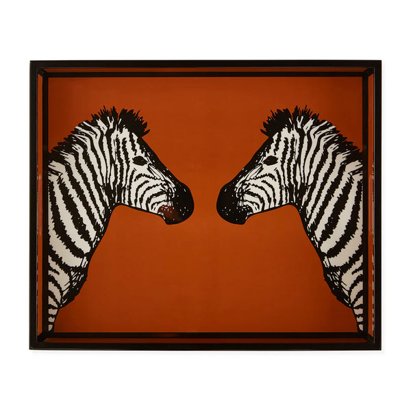 ZEBRA LACQUER TRAY