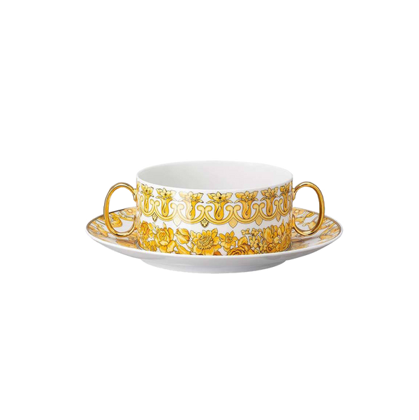 Medusa Rhapsody Cream soup With Cup and Saucer