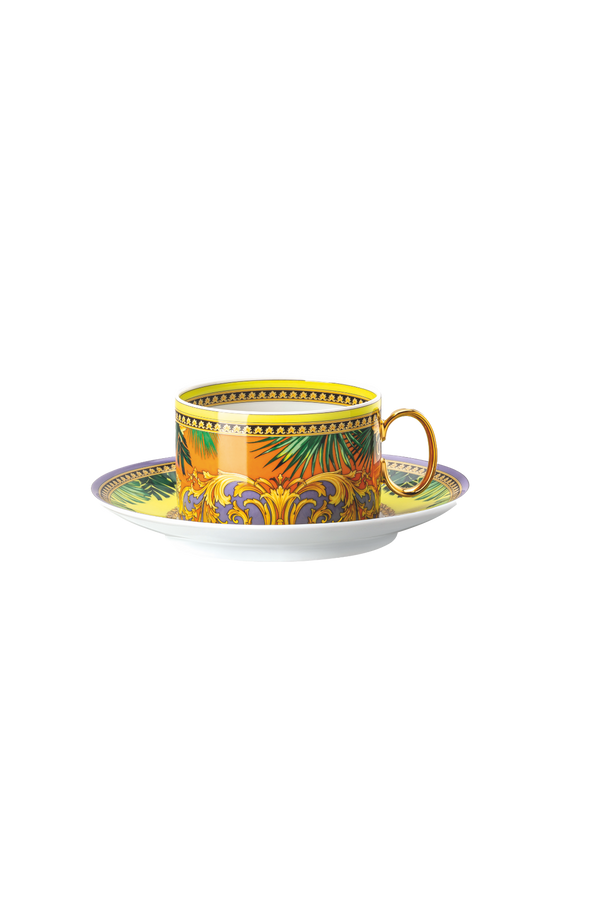 Jungle Animalier Yellow Cup & Saucer