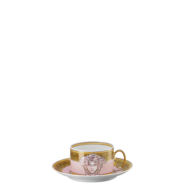 Medusa Amplified - Pink Coin Tea Cup With Saucer