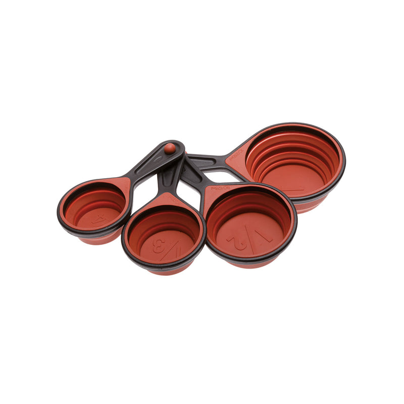 Silicone Set 4 Measuring Cups Red
