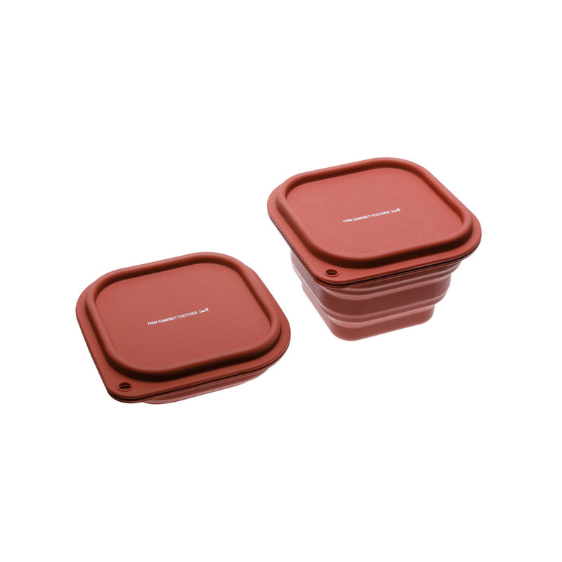 Silicone Foldable Box Red