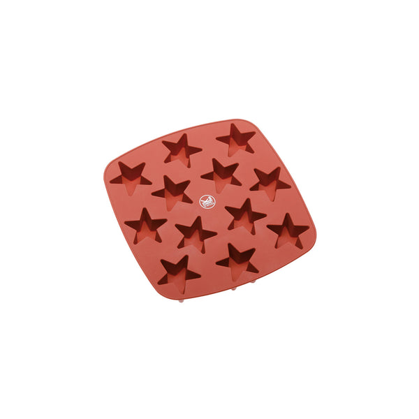 Silicone Ice Molds 12 Stars Red