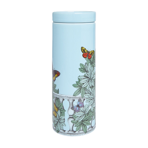 NEL MENTRE tall scented candle - Décor Farfalle e balaustra - Fragrance Giardino Segreto