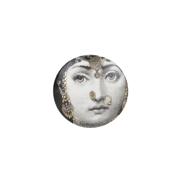 Round box Tema e Variazioni n°228 black/white/gold