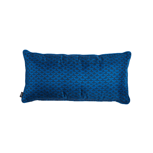Silk cushion Sardine blue