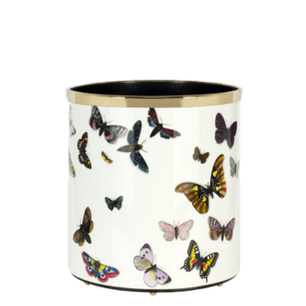 Paper basket Farfalle colour/white