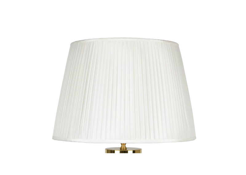 Conical pleated lampshade white